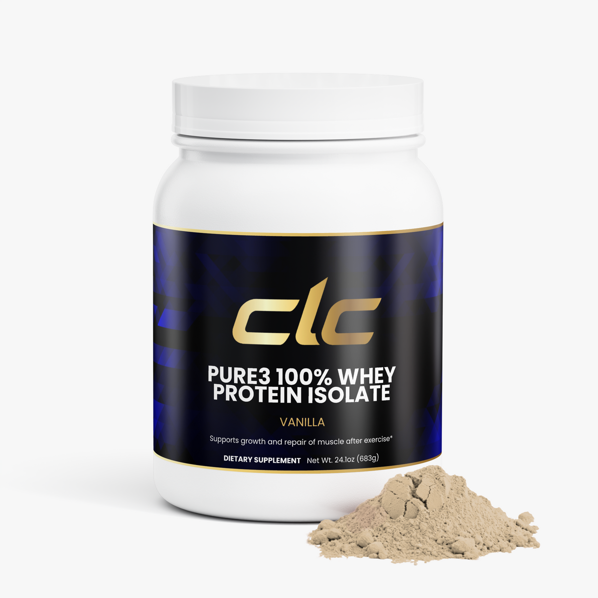 Pure3 100% Whey Protein Isolate (Vanilla)